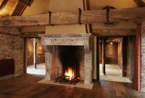 Bourgondisch kruis rustieke bouwmaterialen realisaties woonkamer Woonkamer rooms living grote